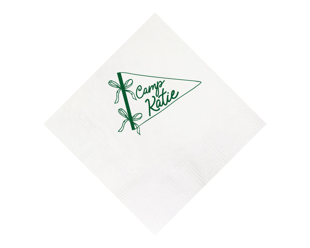 Custom Camp Pennant Napkins