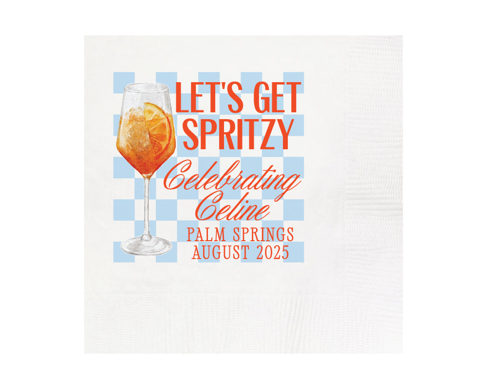 Let's Get Spritzy Pattern Summer Full Color Napkins