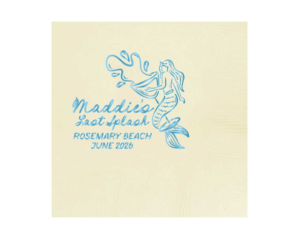 Last Splash Beach Bachelorette Napkins
