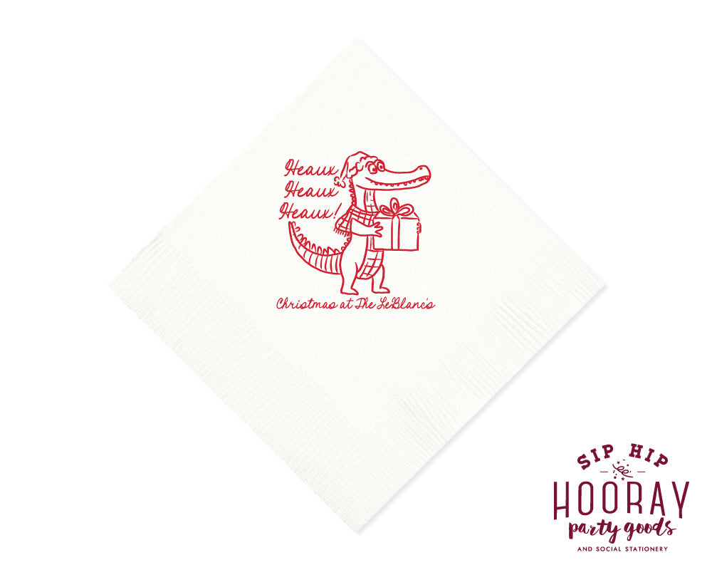 Heaux Heaux Heaux Christmas Napkins