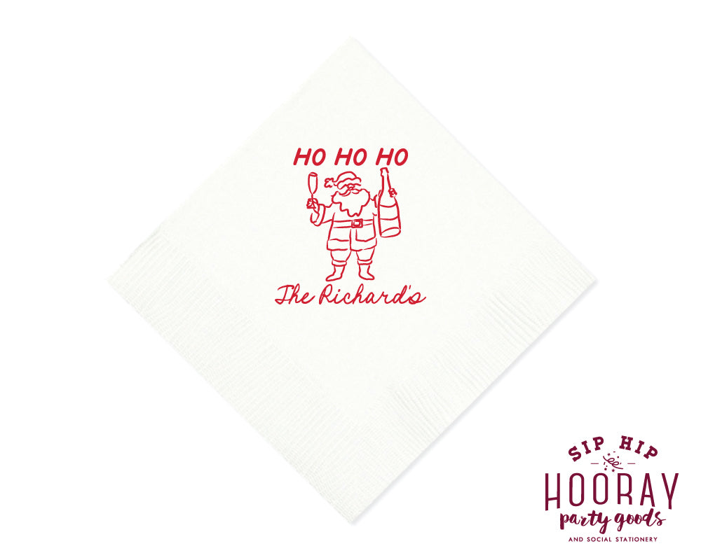 Ho Ho Ho Christmas Napkins