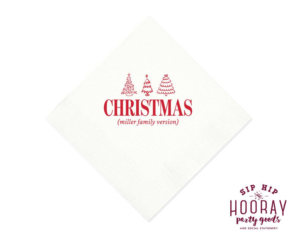 Tis the Season Christmas Napkins