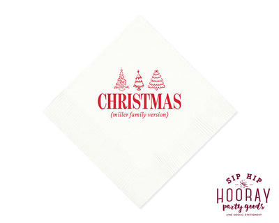 Tis the Season Christmas Napkins