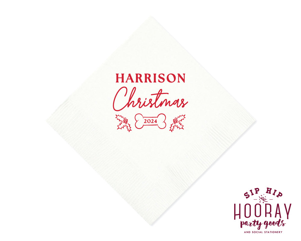 Happy Woof-mas Christmas Napkins