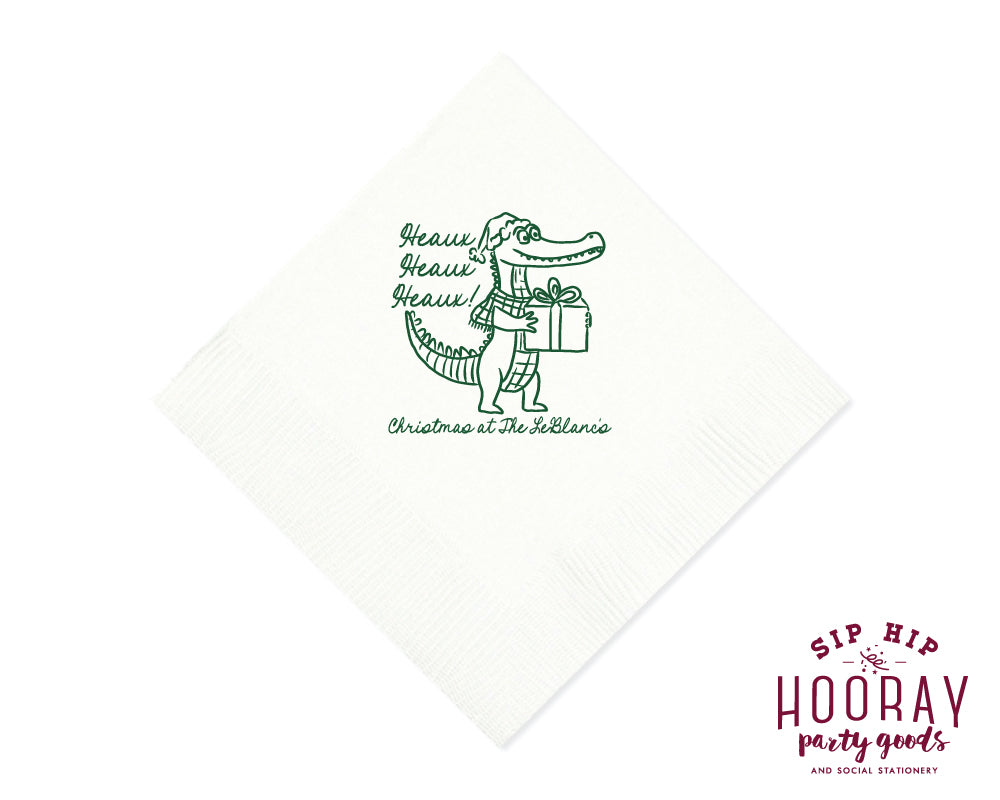 Heaux Heaux Heaux Christmas Napkins