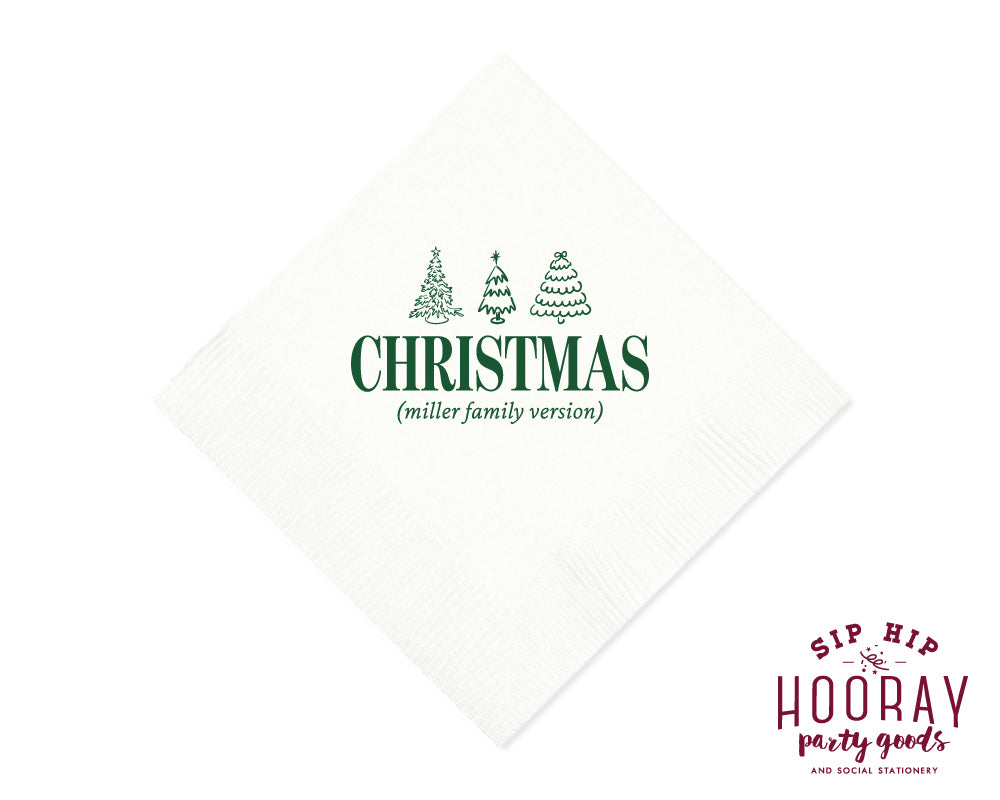 Tis the Season Christmas Napkins