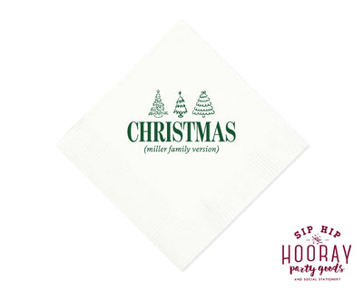 Tis the Season Christmas Napkins