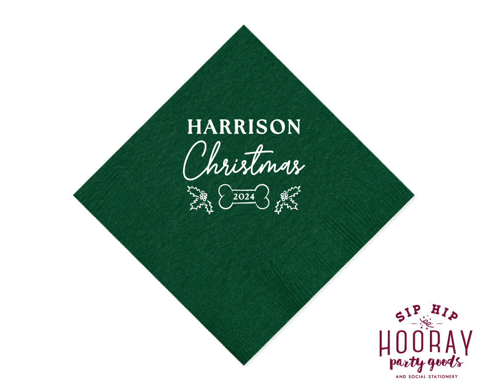 Happy Woof-mas Christmas Napkins
