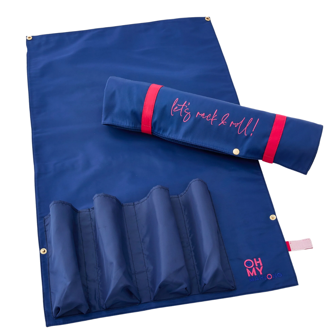 Navy Let's Rack & Roll Bag - Oh My Mahjong