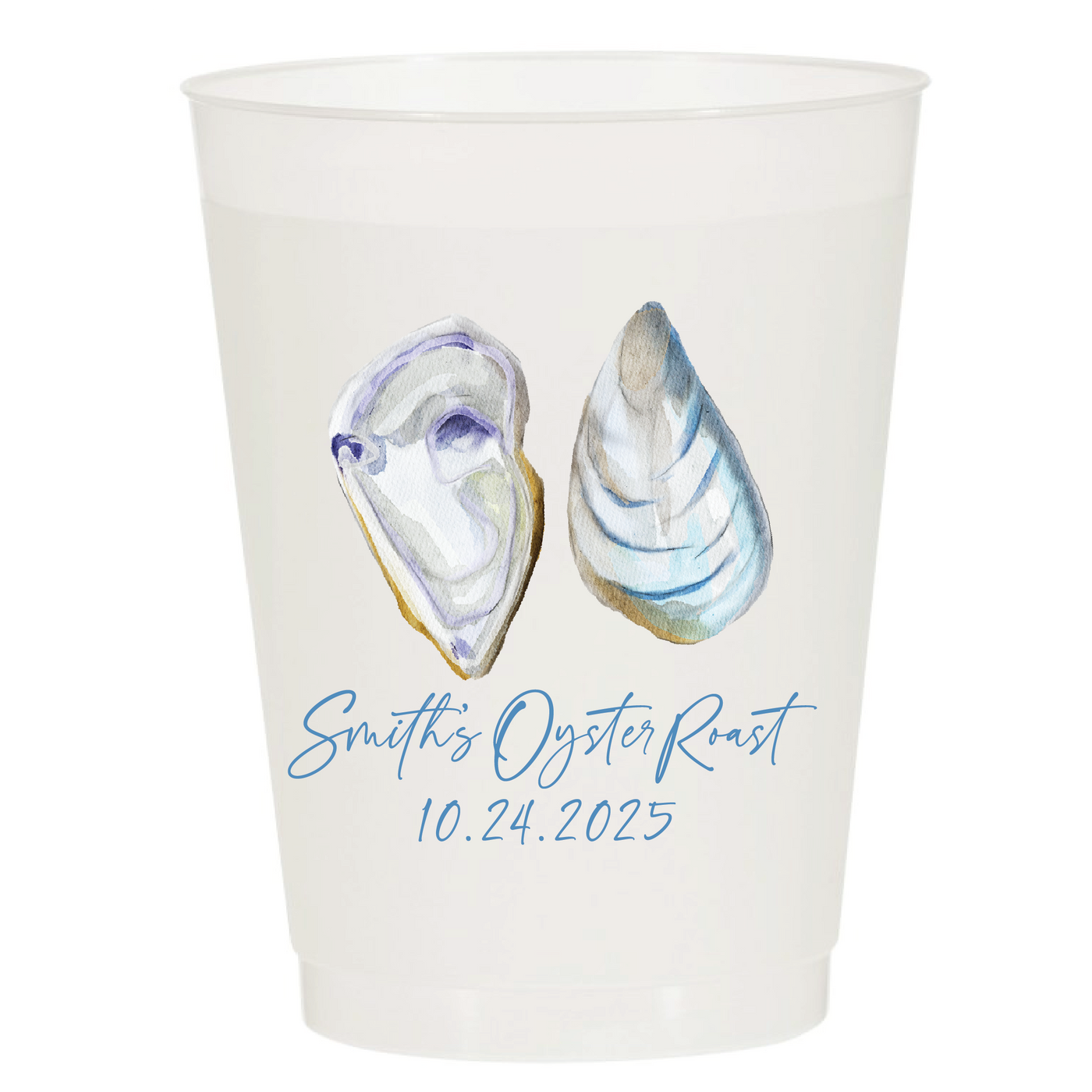 Oyster Roast Full Color Frosted Cups