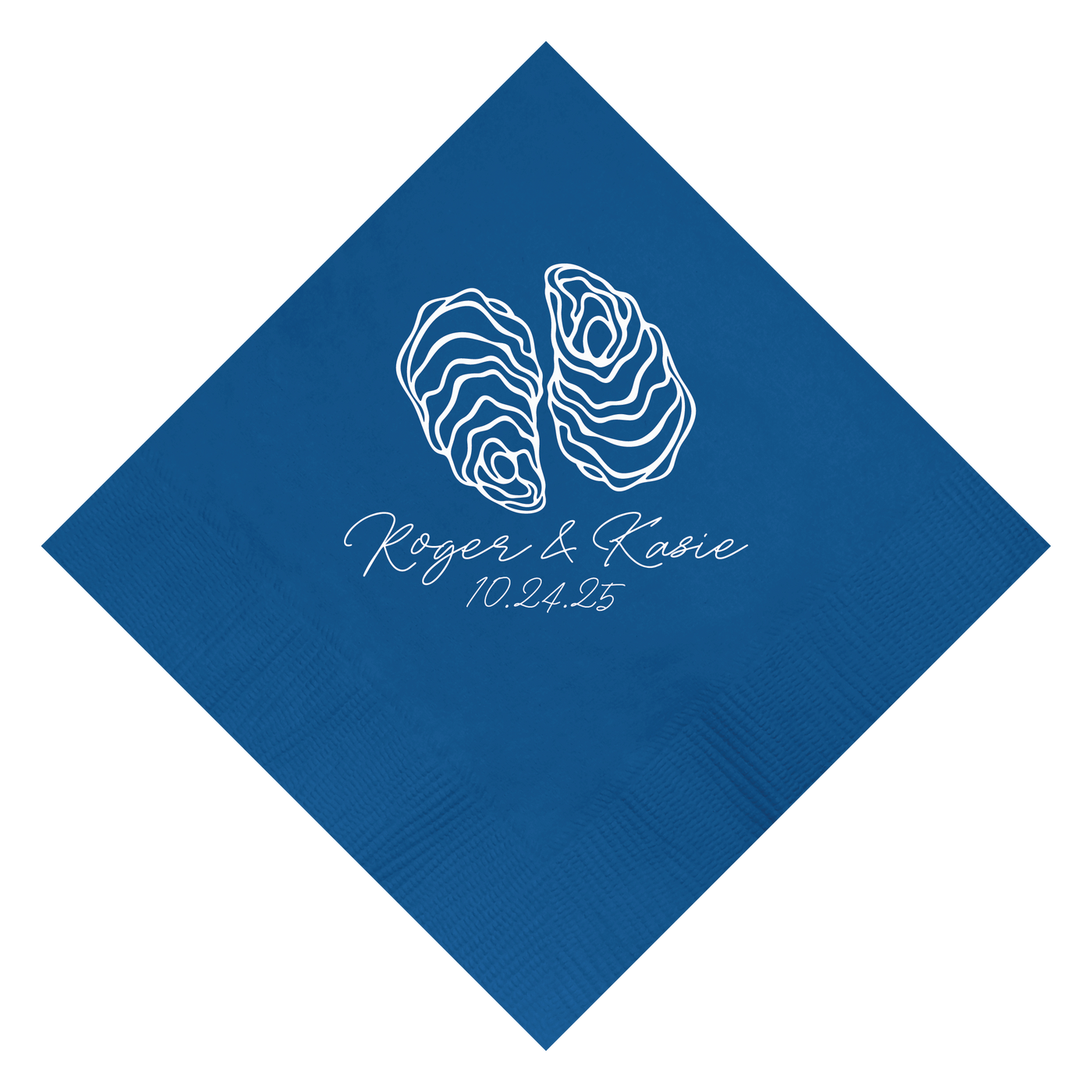 Oysters Hand Drawn Wedding Napkin