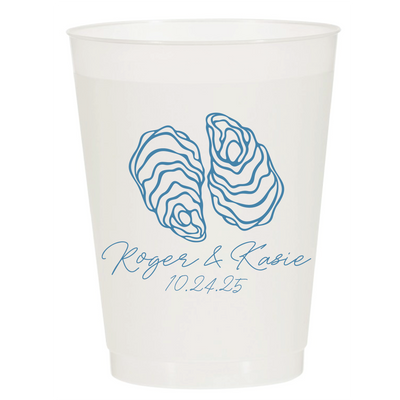 Oysters Wedding Frosted Cups
