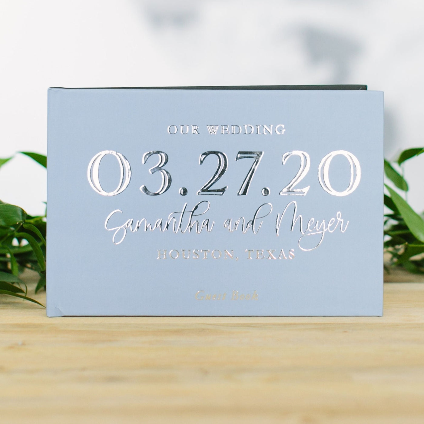 Personalized Wedding Date Guest Book