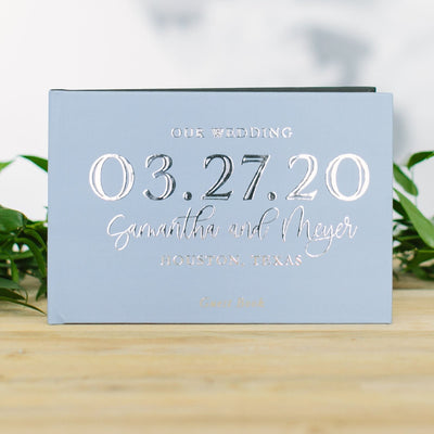 Personalized Wedding Date Guest Book