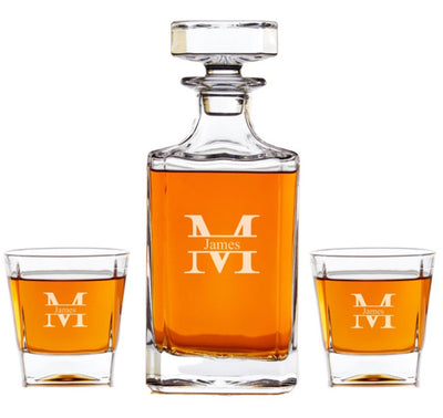 Personalized Whiskey Decanter Set