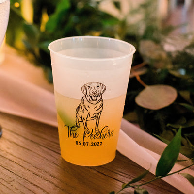 Pet Sketch Frosted Cups 7172