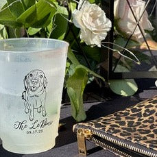 Pet Sketch Frosted Cups 7176