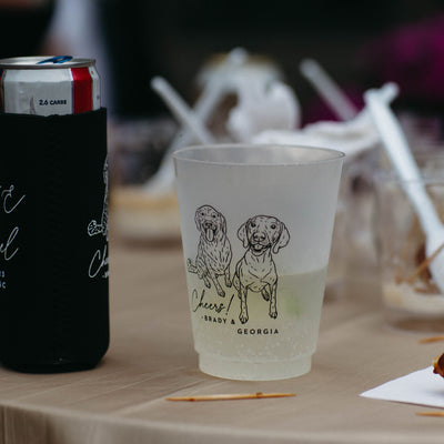 Pet Sketch Frosted Cups 7182