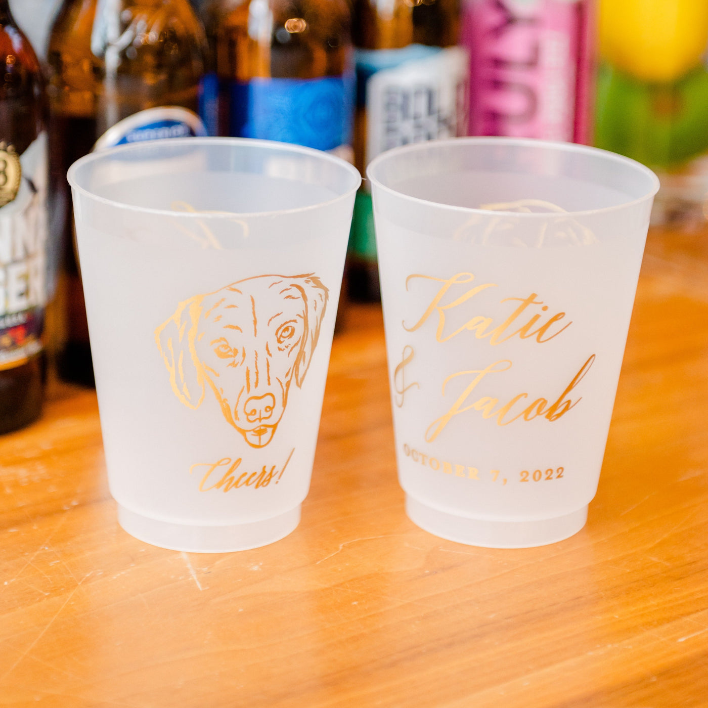 Pet Sketch Frosted Cups 7184