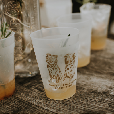 Pet Sketch Frosted Cups 7194