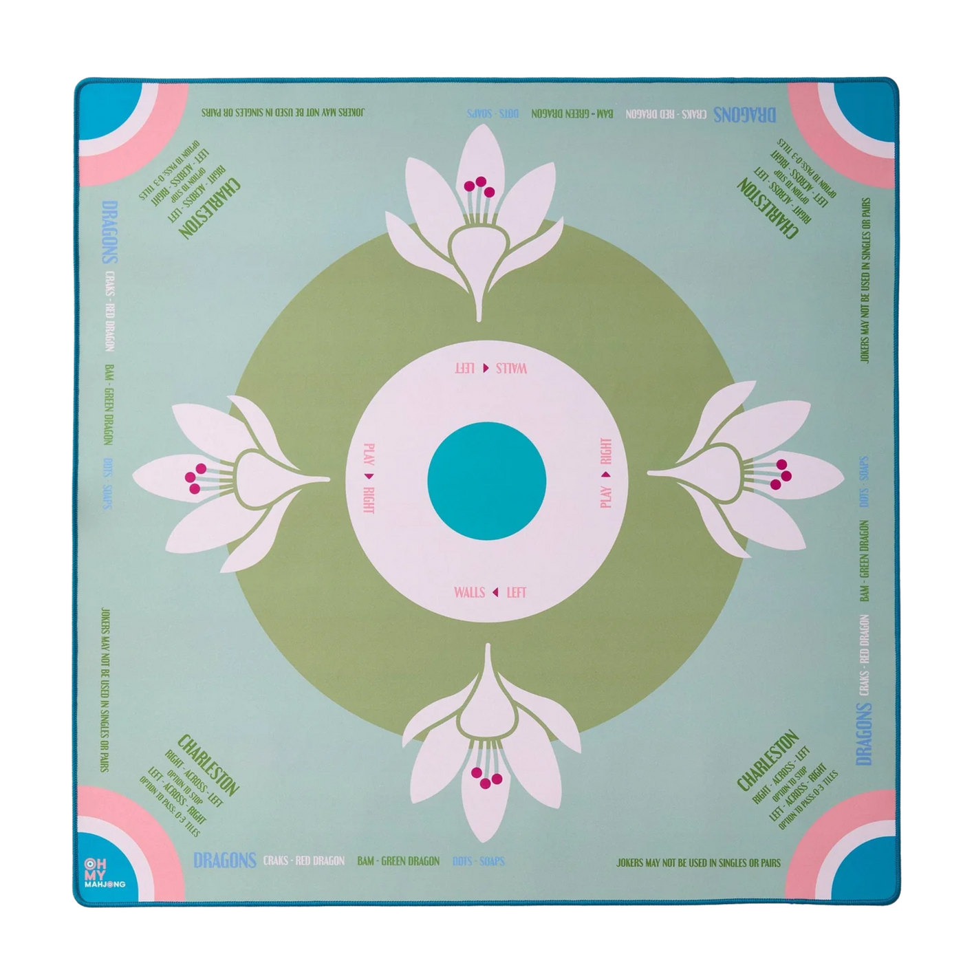 Sage Lotus Mat - Oh My Mahjong