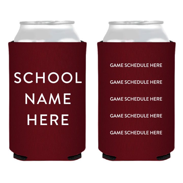 Custom Tailgate Can Coolers - Tailgates and Traditions Game Schedule