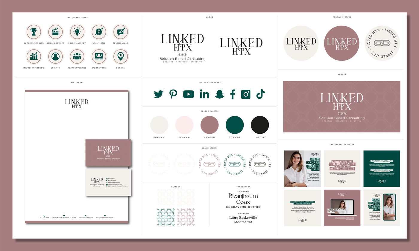 Logo + Brand Board + Social Media Kit