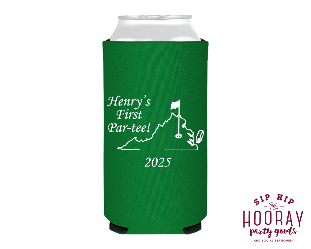 First Par Tee Golf Masters Birthday Slim Can Cooler