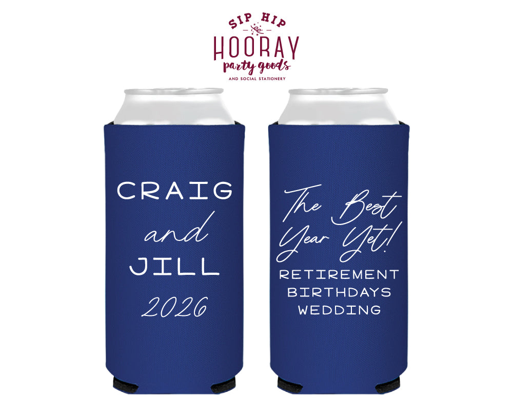 The Best Year Yet Multi Event Foam Slim Can Coolers