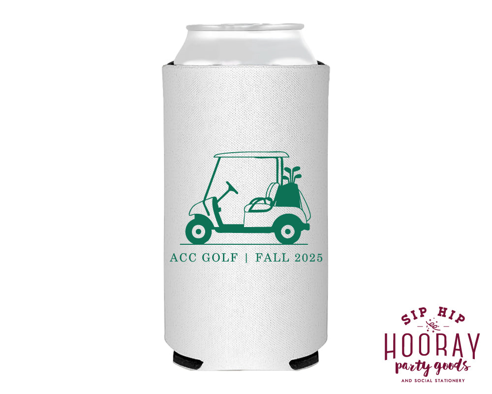 Custom Golf Cart Tournament Slim Can Coolers