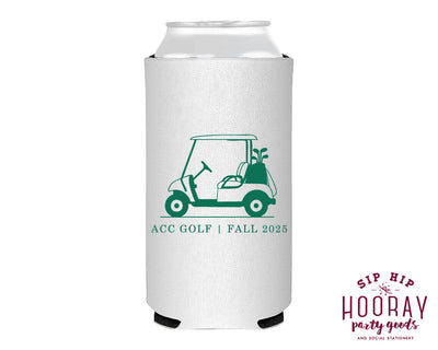 Custom Golf Cart Tournament Slim Can Coolers