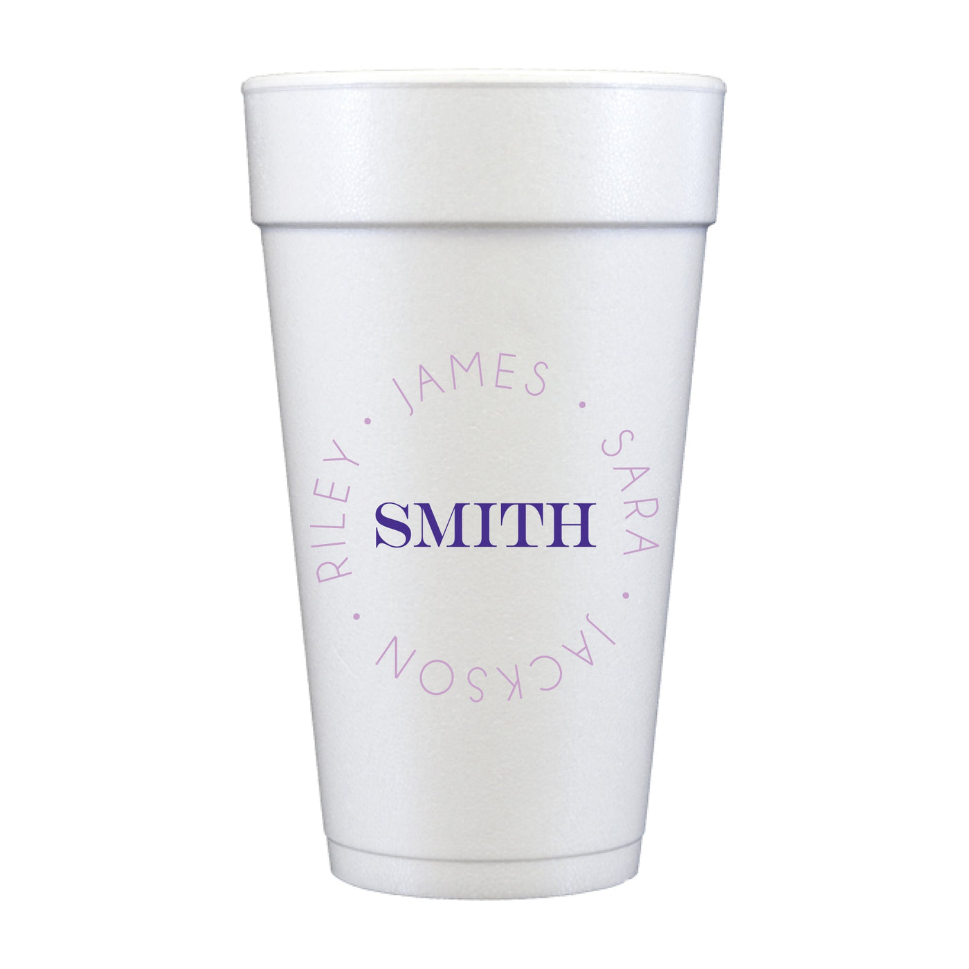 At Home Collection | Custom Family Name Foam Cups