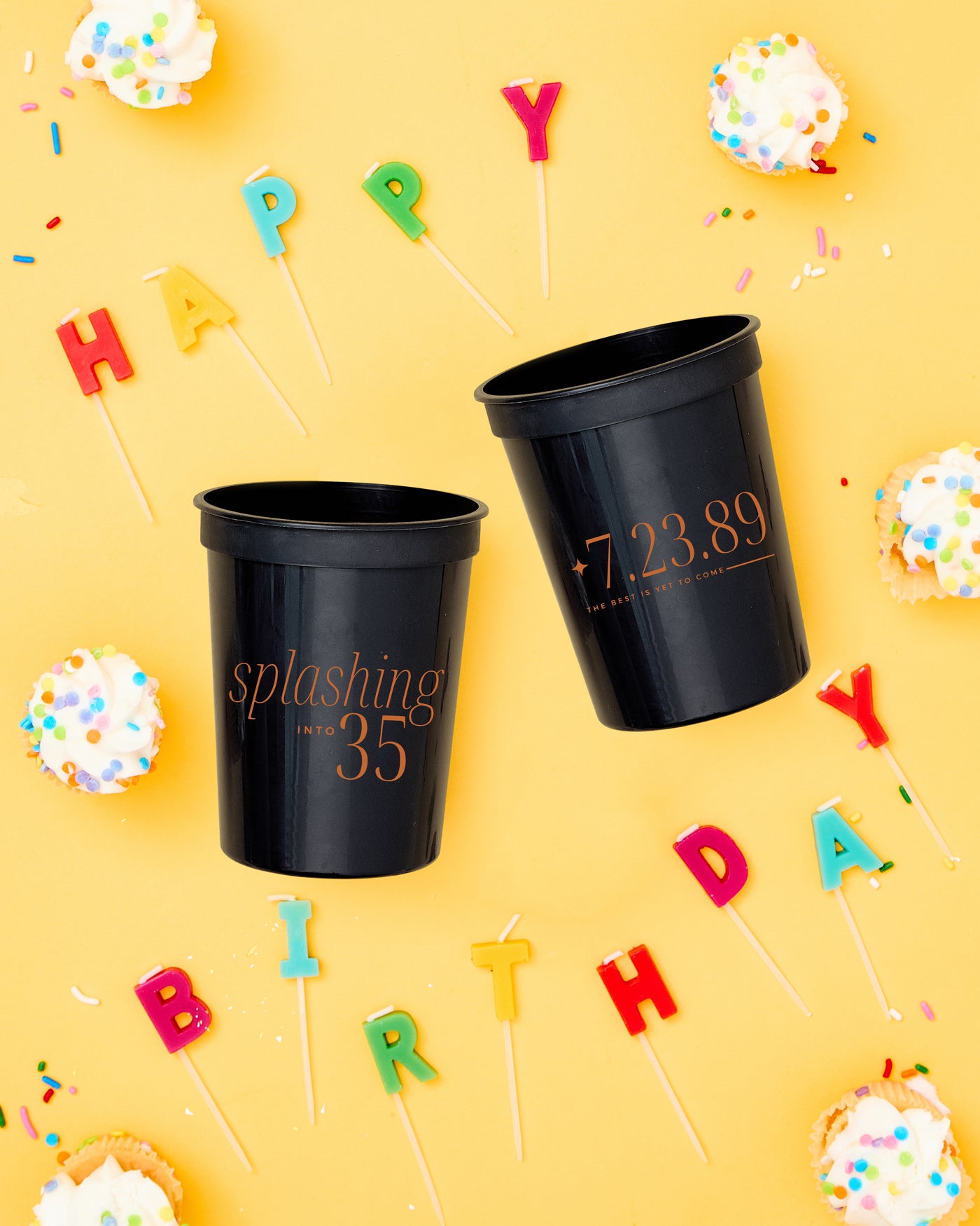 Splashing Into 35 Birthday Stadium Cups