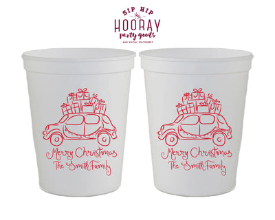 Car With Gifts Christmas Stadium Cup