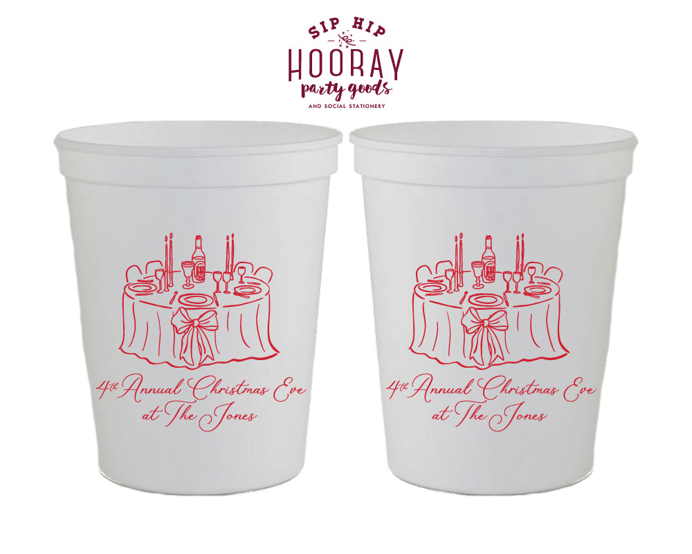Christmas Eve Stadium Cups