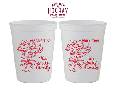 Merry Tini Christmas Stadium Cups