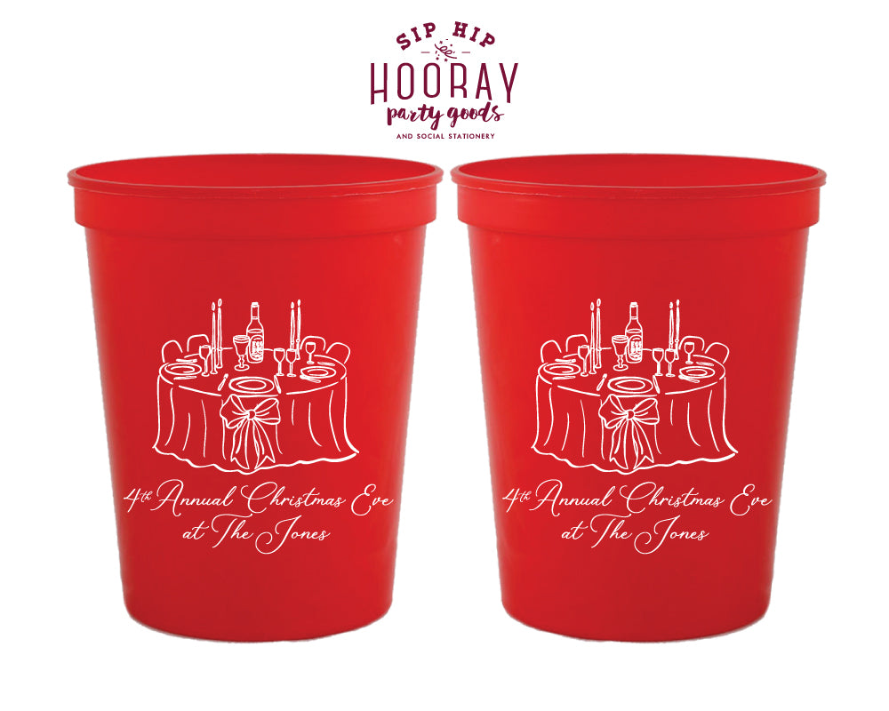 Christmas Eve Stadium Cups