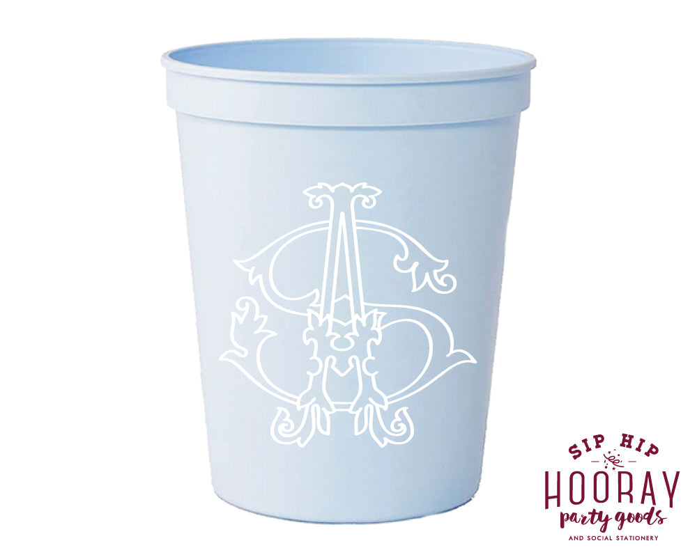 Wedding Duogram Stadium Cups