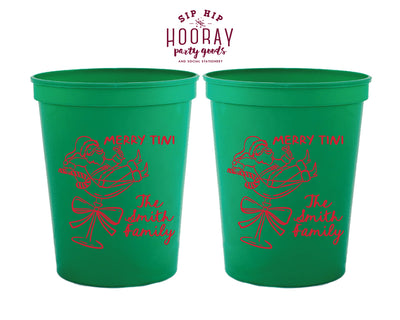 Merry Tini Christmas Stadium Cups