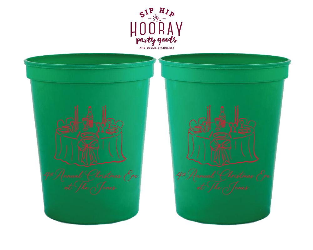 Christmas Eve Stadium Cups