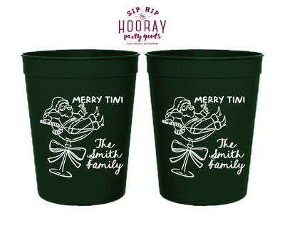 Merry Tini Christmas Stadium Cups