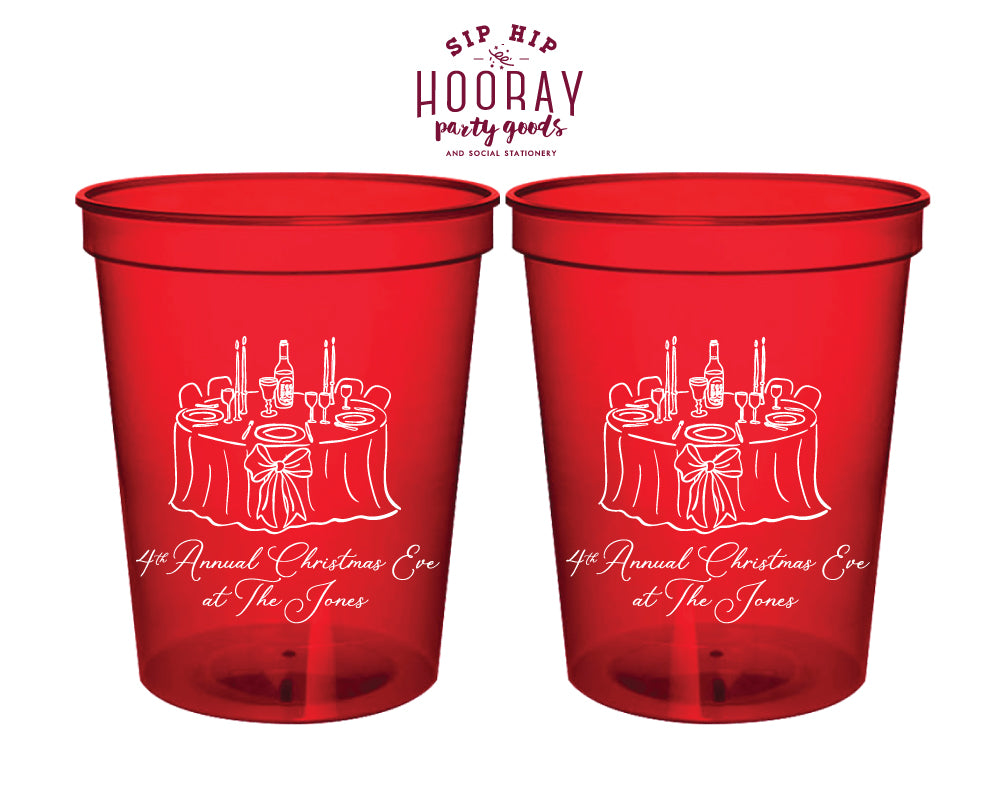 Christmas Eve Stadium Cups