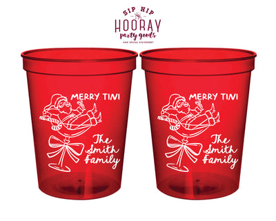 Merry Tini Christmas Stadium Cups