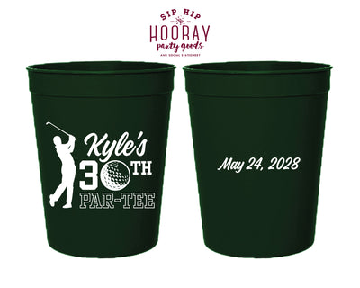 30th Golf Birthday Custom Stadium Cups