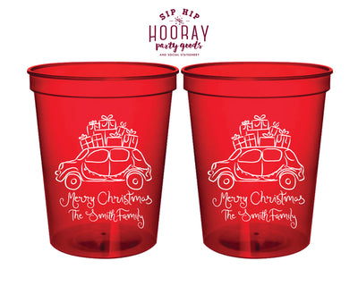 Car With Gifts Christmas Stadium Cup