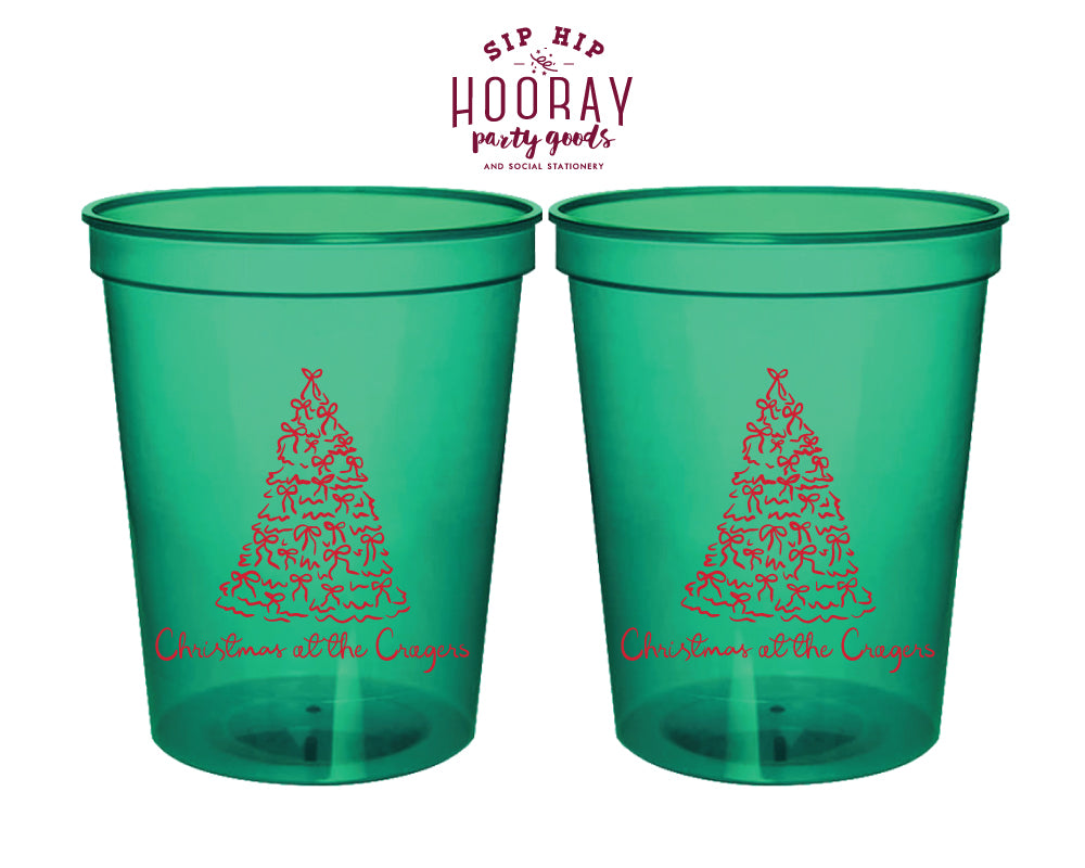 Christmas Tree Christmas Stadium Cup
