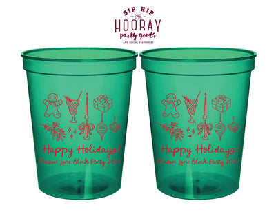 Happy Holidays Christmas Stadium Cup