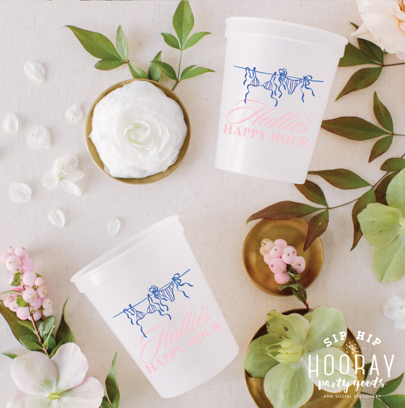 At Home Collection | Happy Hour Full Color Stadium Cups