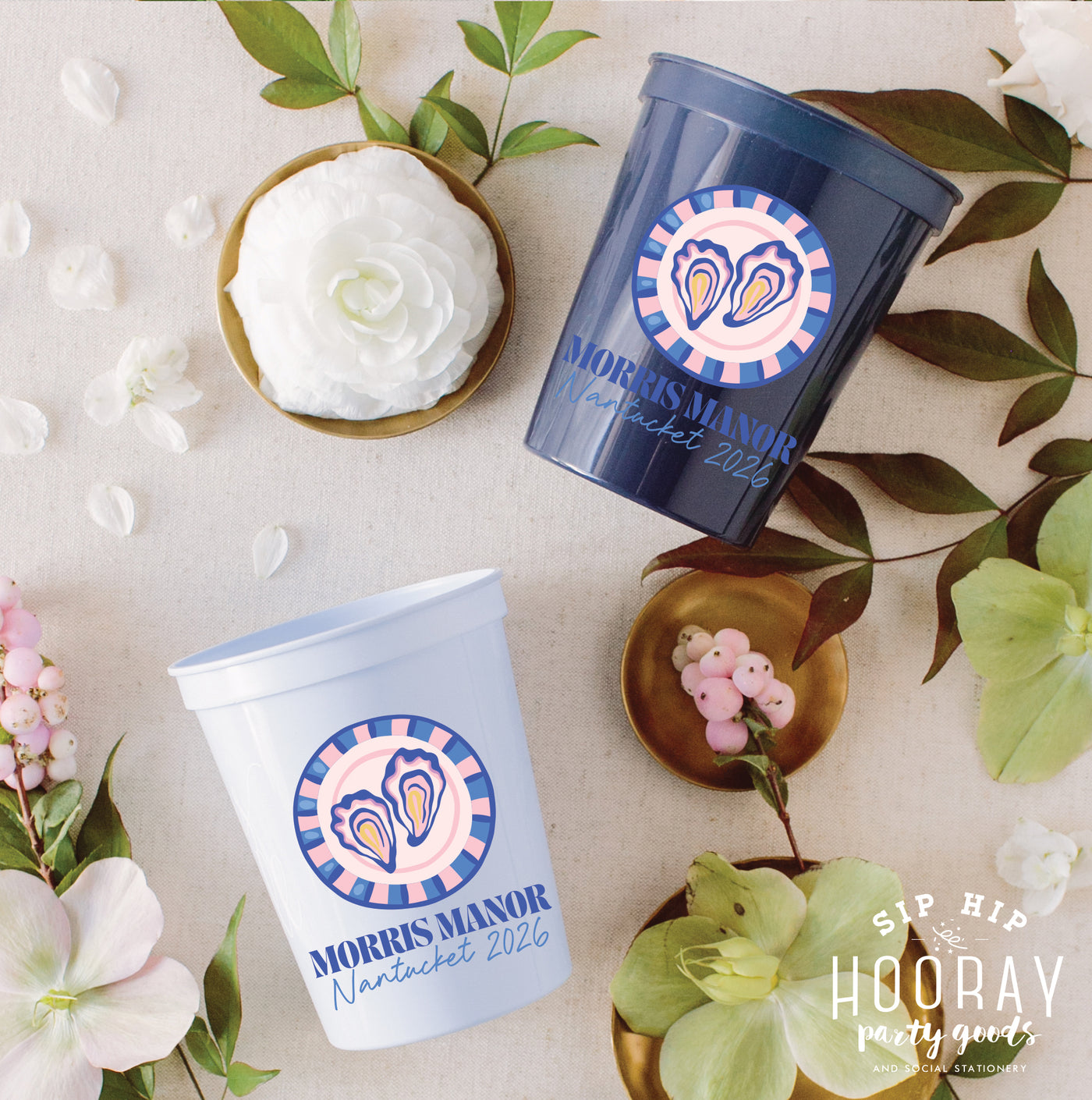 At Home Collection | Custom Oysters Full Color Stadium Cups