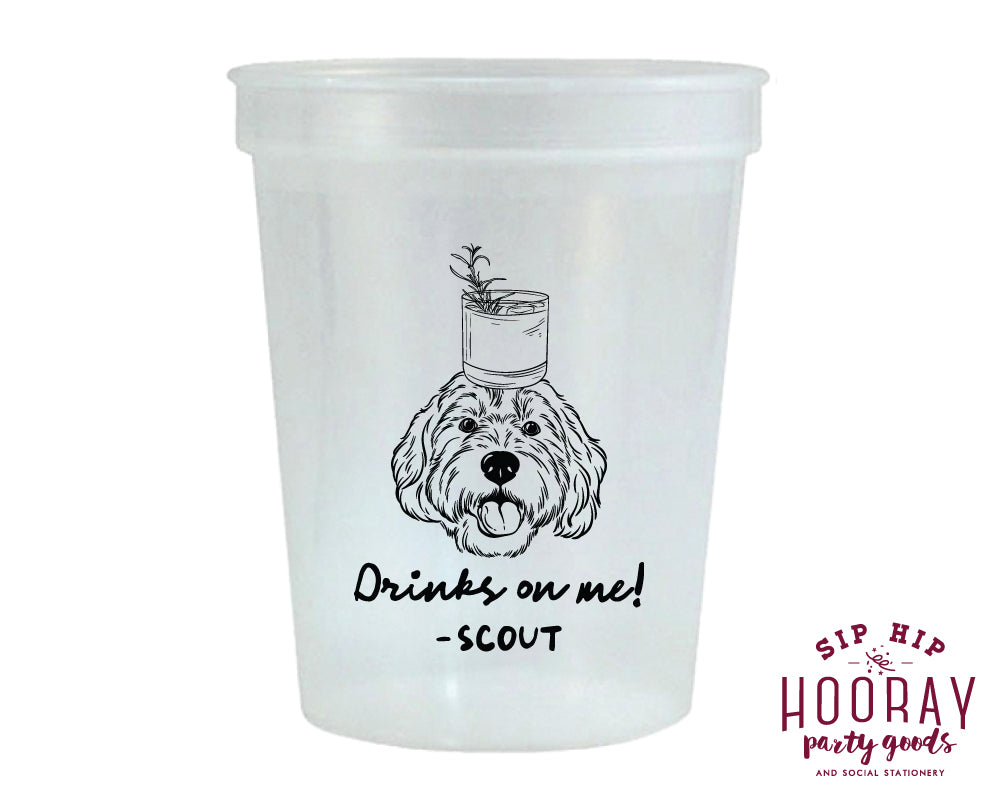 Doodle Drink Sketch Wedding Stadium Cups